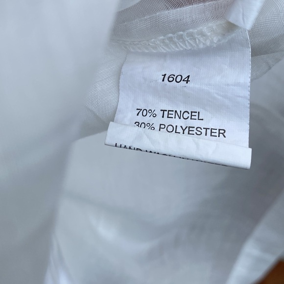 Fantazia Women’s Sheer White Button Shirt Size L - Picture 9 of 10